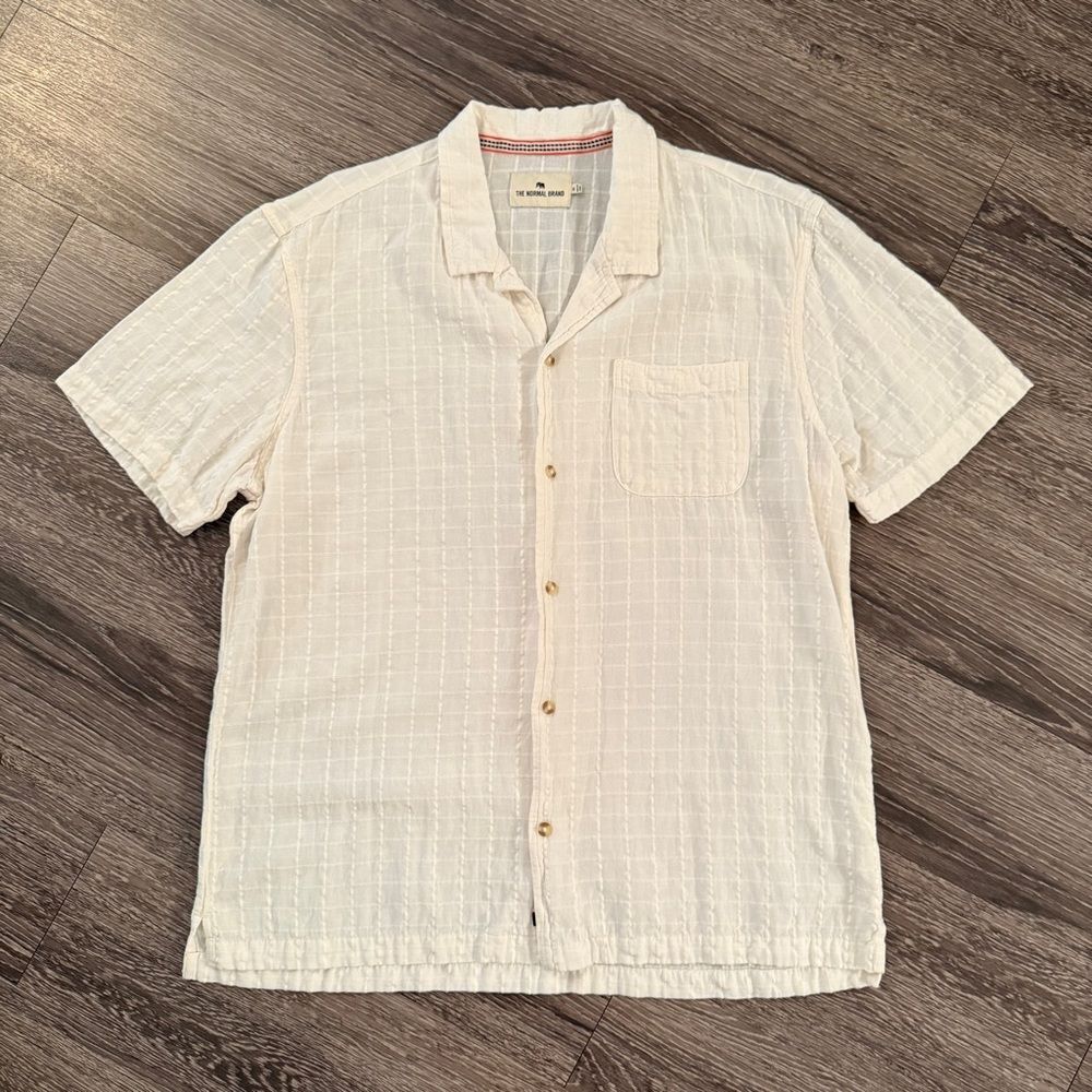 The Normal Brand Freshwater Short Sleeve Button Up Shirt